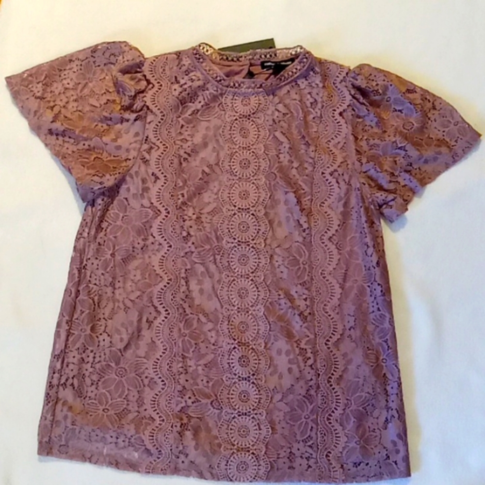 ✨️NWT | CABLE & GAUGE Lace Blouse || Medium✨️